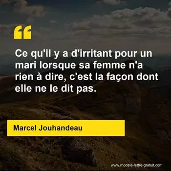 Citation Marcel Jouhandeau