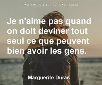 Citation de Marguerite Duras