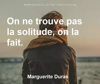 Citation de Marguerite Duras