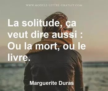 Citation de Marguerite Duras