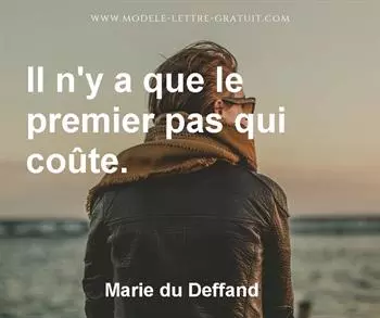 Citation de Marie du Deffand