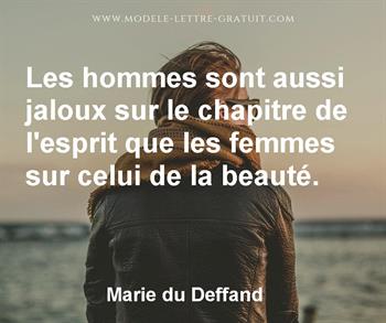 Citation de Marie du Deffand