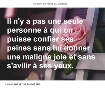 Citations Marie du Deffand