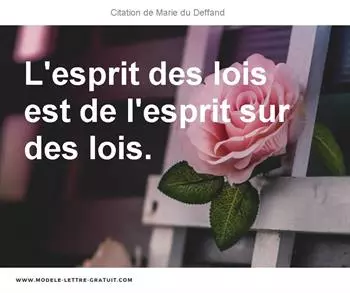 Citations Marie du Deffand