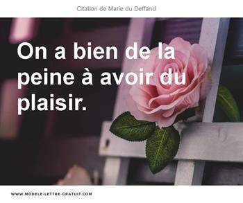 Citations Marie du Deffand