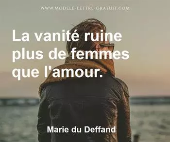 Citation de Marie du Deffand