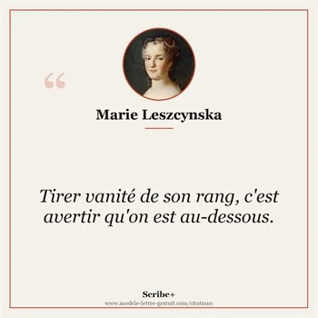 Citation Marie Leszcynska