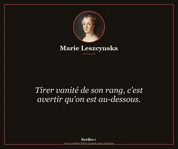 Citation de Marie Leszcynska