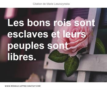 Citations Marie Leszczynska