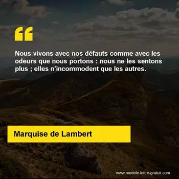 Citation Marquise de Lambert