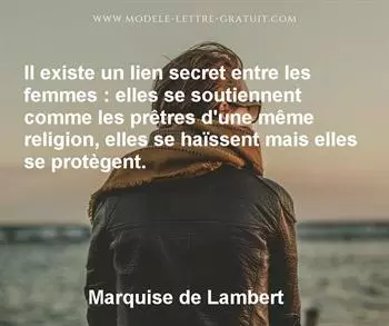 Citation de Marquise de Lambert