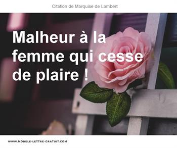Citations Marquise de Lambert