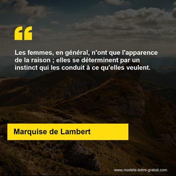 Citation Marquise de Lambert