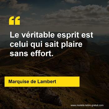 Citation Marquise de Lambert
