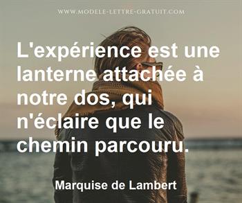Citation de Marquise de Lambert