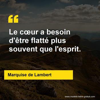 Citation Marquise de Lambert