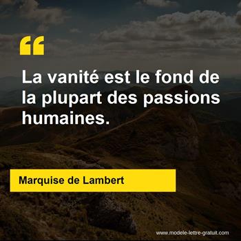 Citation Marquise de Lambert