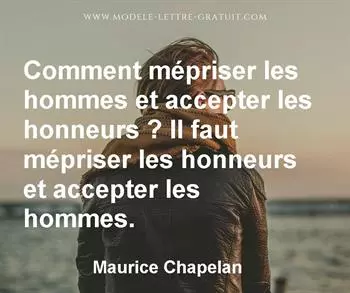 Citation de Maurice Chapelan