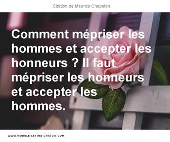 Citations Maurice Chapelan