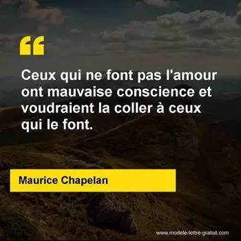 Citation Maurice Chapelan