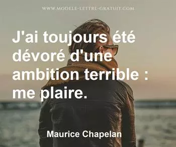 Citation de Maurice Chapelan