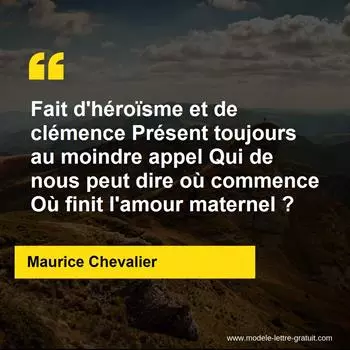 Citation Maurice Chevalier