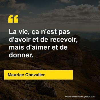 Citation de Maurice Chevalier