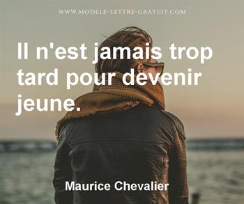 Citation de Maurice Chevalier