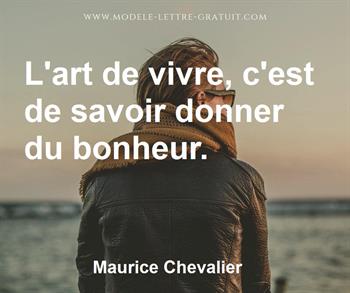 Citation de Maurice Chevalier