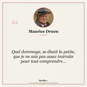 Citation Maurice Druon
