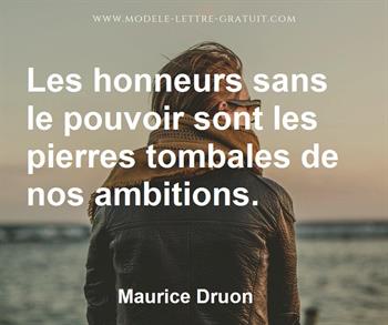 Citation de Maurice Druon