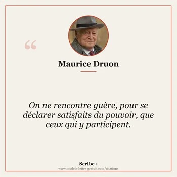 Citation Maurice Druon