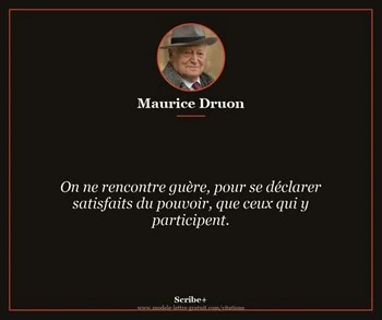 Citation de Maurice Druon