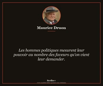 Citation de Maurice Druon