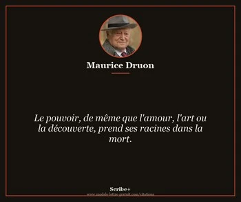 Citation de Maurice Druon