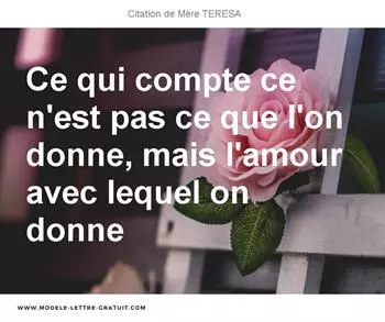 Citations Mère TERESA