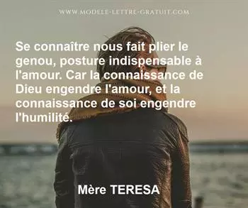Citation de Mère TERESA