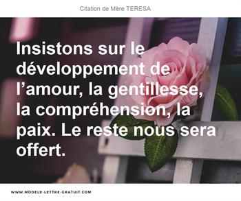 Citations Mère TERESA