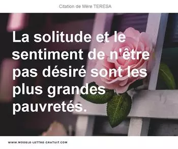 Citations Mère TERESA