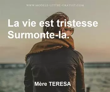 Citation de Mère TERESA