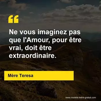 Citation Mère Teresa