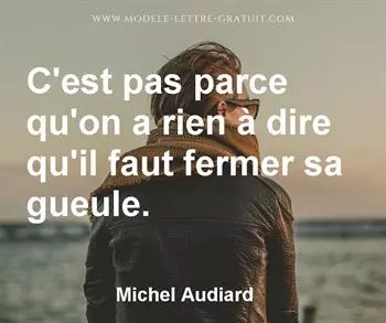 Citation de Michel Audiard