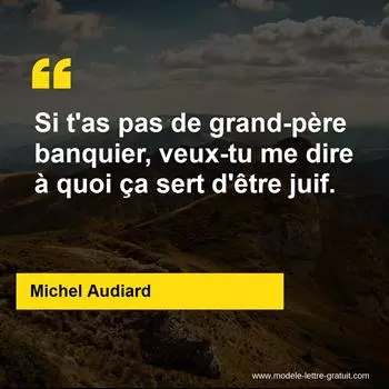 Citation Michel Audiard