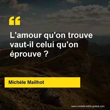 Citation Michèle Mailhot
