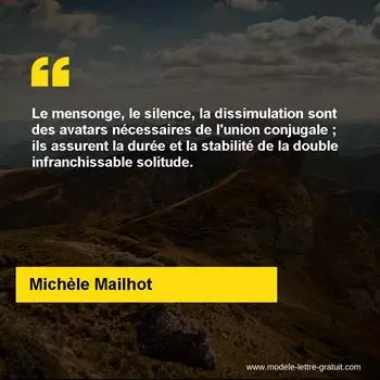 Citation Michèle Mailhot