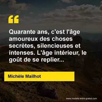 Citation Michèle Mailhot
