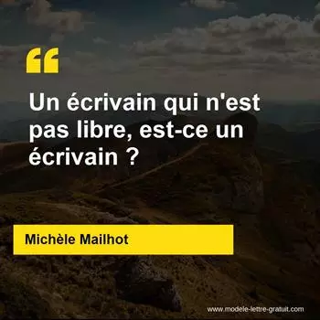 Citation Michèle Mailhot