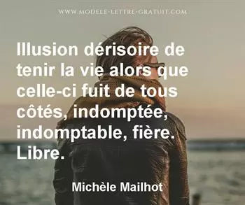 Citation de Michèle Mailhot