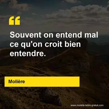 Citation Molière