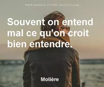 Citation de Molière